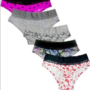 New 5 pair Bikini Panties